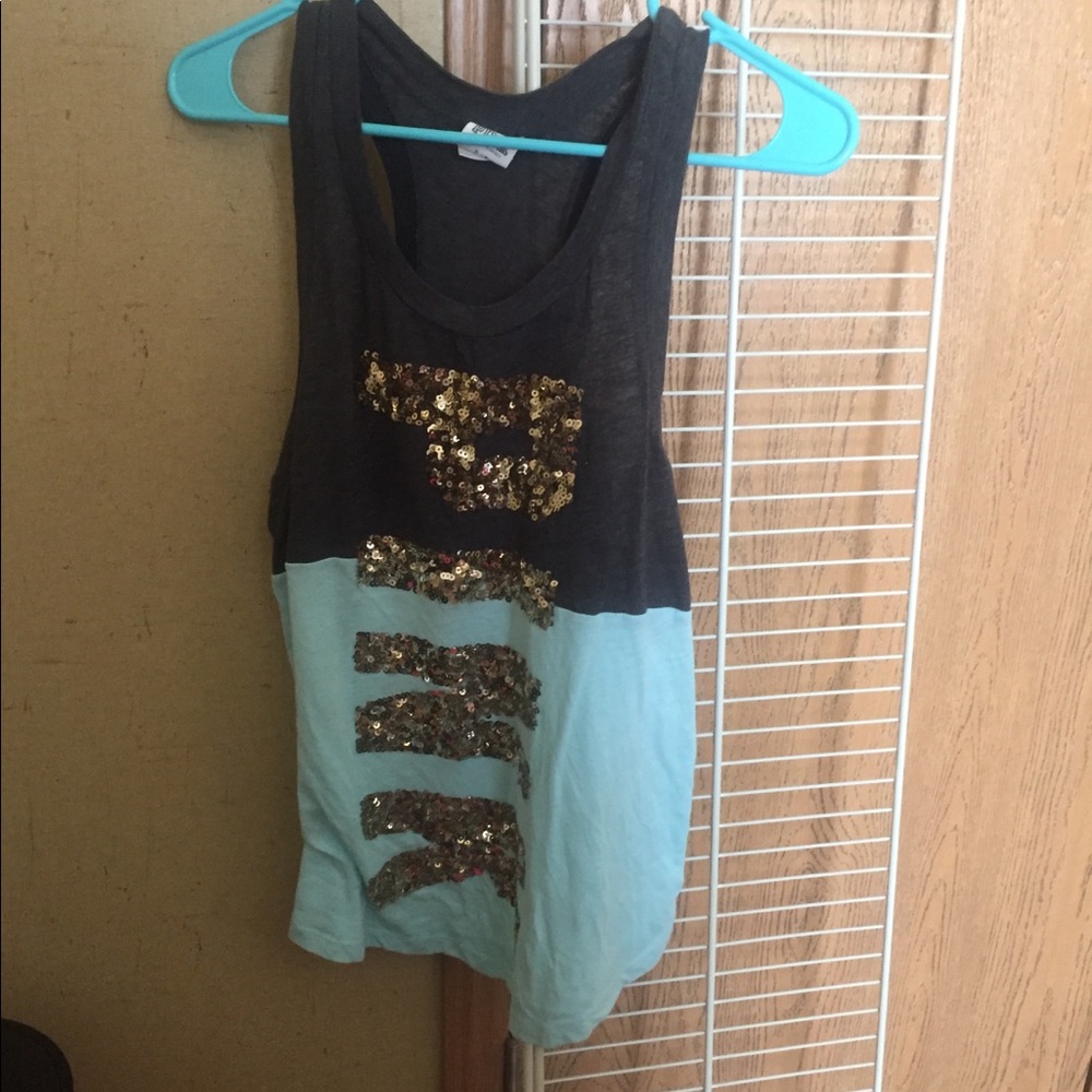 Pink by Victoria’s Secret shirt with sequence